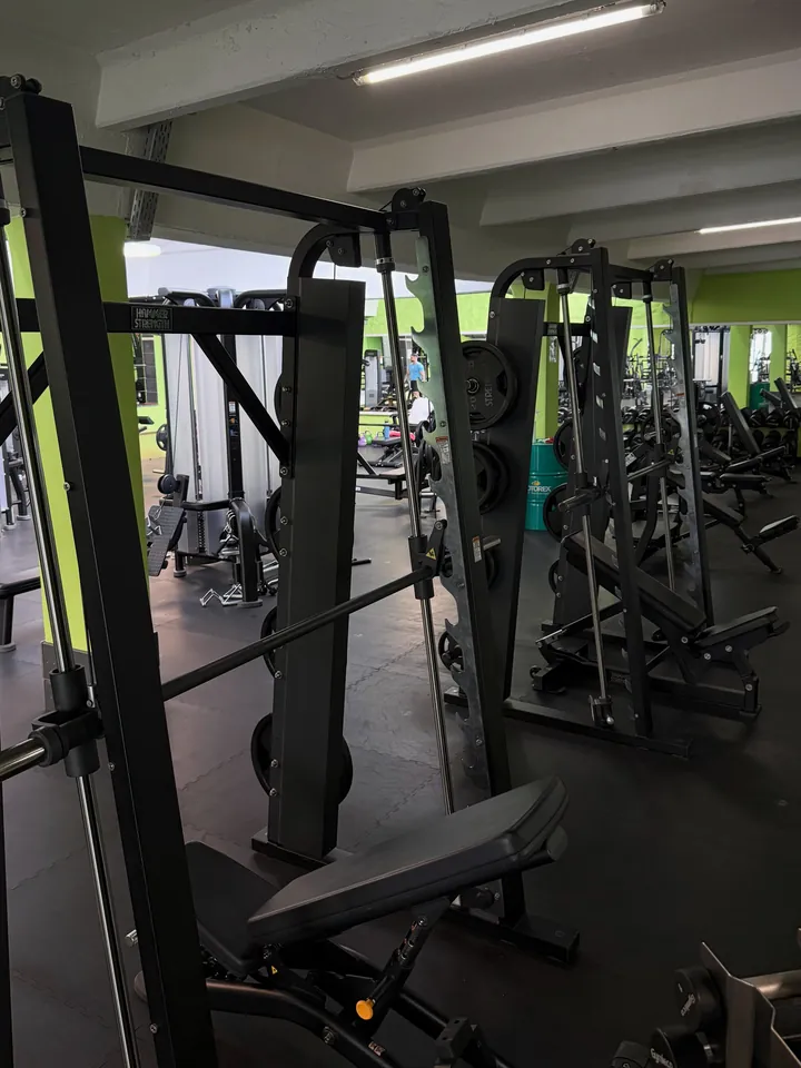 Smith Machines und Hantelbänke im Studio